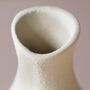 Rounded Neutral Ceramic Vase, H15cm, thumbnail 2 of 4