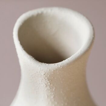Rounded Neutral Ceramic Vase, H15cm, 2 of 4