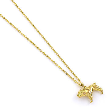 English Bulldog Sterling Silver Gold Plated Necklace, 3 of 7