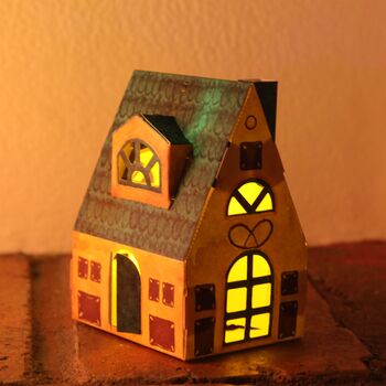 Diy Ornament Kit: Two Classic Paper Houses, 8 of 11