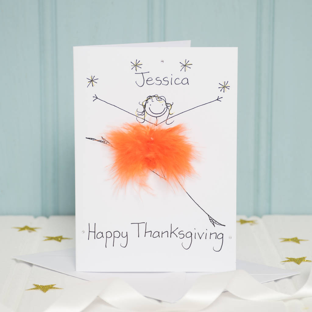 Handmade Personalised Happy Thanksgiving Card By All Things Brighton 