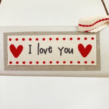 Tiny I Love You Wooden Sign, 4 of 4