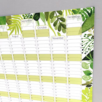 2022 Botanical Wall Calendar And Year Planner, 7 of 7