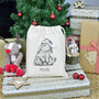 Personalised Rabbit Christmas Gift Bag, thumbnail 1 of 3