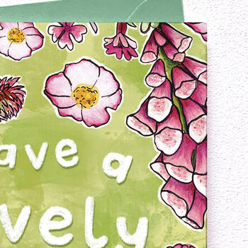 Pink Floral Birthday Or Anniversary Card, 4 of 5