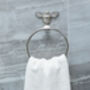 Brass Bee Bathroom Towel Ring With Bee, thumbnail 4 of 6