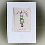 Personalised, Embroidered Christmas Tree Card, thumbnail 4 of 11