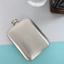 Steel Hip Flask With Personalised Leather Sleeve, thumbnail 7 of 8
