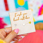'I Wish You Lived Next Door' Silver Heart Bracelet Card, thumbnail 1 of 10
