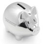 Personalised Silver Plated Piggy Bank, thumbnail 2 of 5