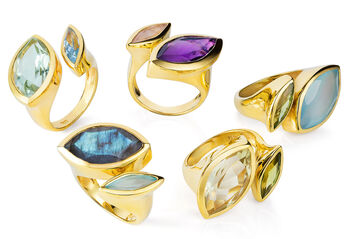 Purple Amethyst Gold Vermeil Cocktail Ring, 2 of 4