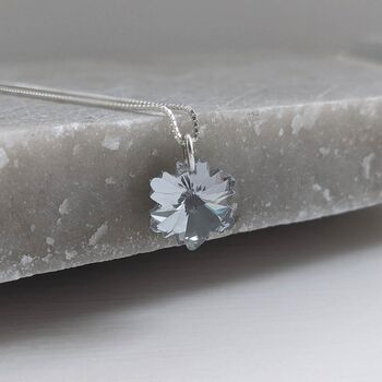 Swarovski Crystal Snowflake Necklace, 4 of 9