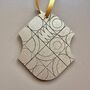 Holiday Decor Wooden Ornament Set Christmas Tree Decor Gold Decor, thumbnail 3 of 9