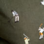 Golfers Embroidered Cushion W Insert, thumbnail 4 of 4
