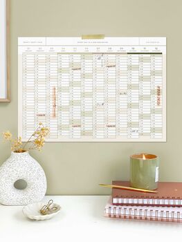 Large A2 Year View 2024 Wall Planner, Landscape, 2 of 9