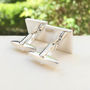 Personalised Cufflinks With Engraved Message, thumbnail 2 of 2