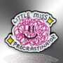 Little Miss Procrastinator Enamel Pin Badge, thumbnail 3 of 8