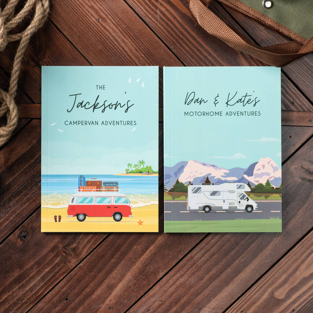 Personalised Motorhome Travel Journal Notebook By Oakdene Designs