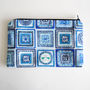 Portugal Tiles Blue And White Cotton Cosmetics Bag, thumbnail 8 of 9