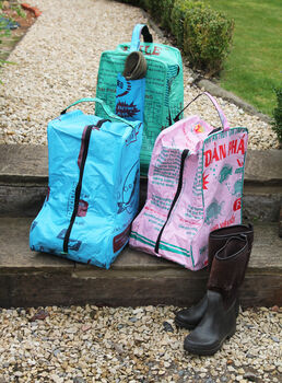 Recycled Welly Boot Bag, 4 of 7