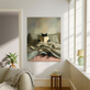 Cat Reading Book Painting Art Print, thumbnail 2 of 4