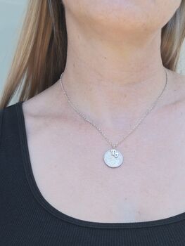 Sterling Silver Star Sign 60th Birthday Sixpence Necklace, 11 of 11