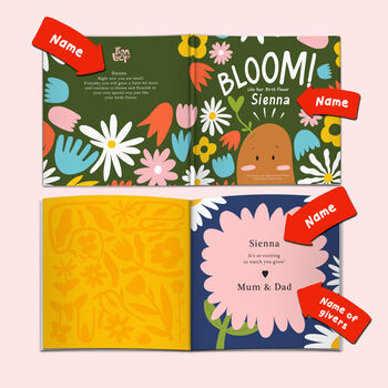Personalised Bloom Birth Flower Book, 3 of 11