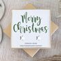 Merry Christmas Star Stud Earrings, thumbnail 3 of 7