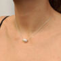 Cara Single Sideways Large Pearl Necklace, thumbnail 1 of 2