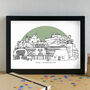 Jersey Skyline Travel Art Print Unframed, thumbnail 3 of 6
