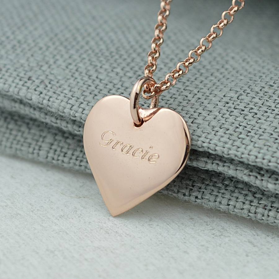 Will You Be My Bridesmaid? Engraved Heart Necklace By Lily Charmed ...