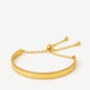 Women's Adjustable Slider Bangle Cuff Bracelet In 18k Gold, thumbnail 3 of 3