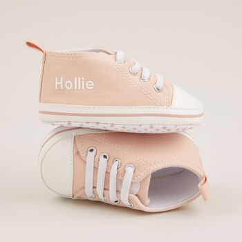 Personalised Pink High Tops Trainers, 2 of 5