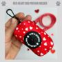 Red Heart Dog Poo Bag Holder, thumbnail 1 of 4