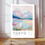 Tokyo Japanese Mountains Art Print, thumbnail 1 of 2