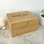Personalised Bamboo Urn For Cremation Ashes Modern Script Design, thumbnail 12 of 12