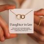 Daughter In Law Gift For Her Interlocking Circles Jewellery, thumbnail 1 of 10