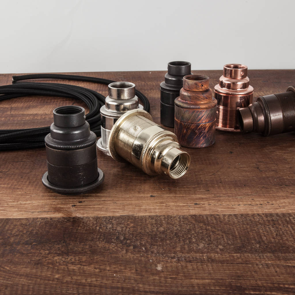 e27 vintage conduit bulb holder by dowsing & reynolds