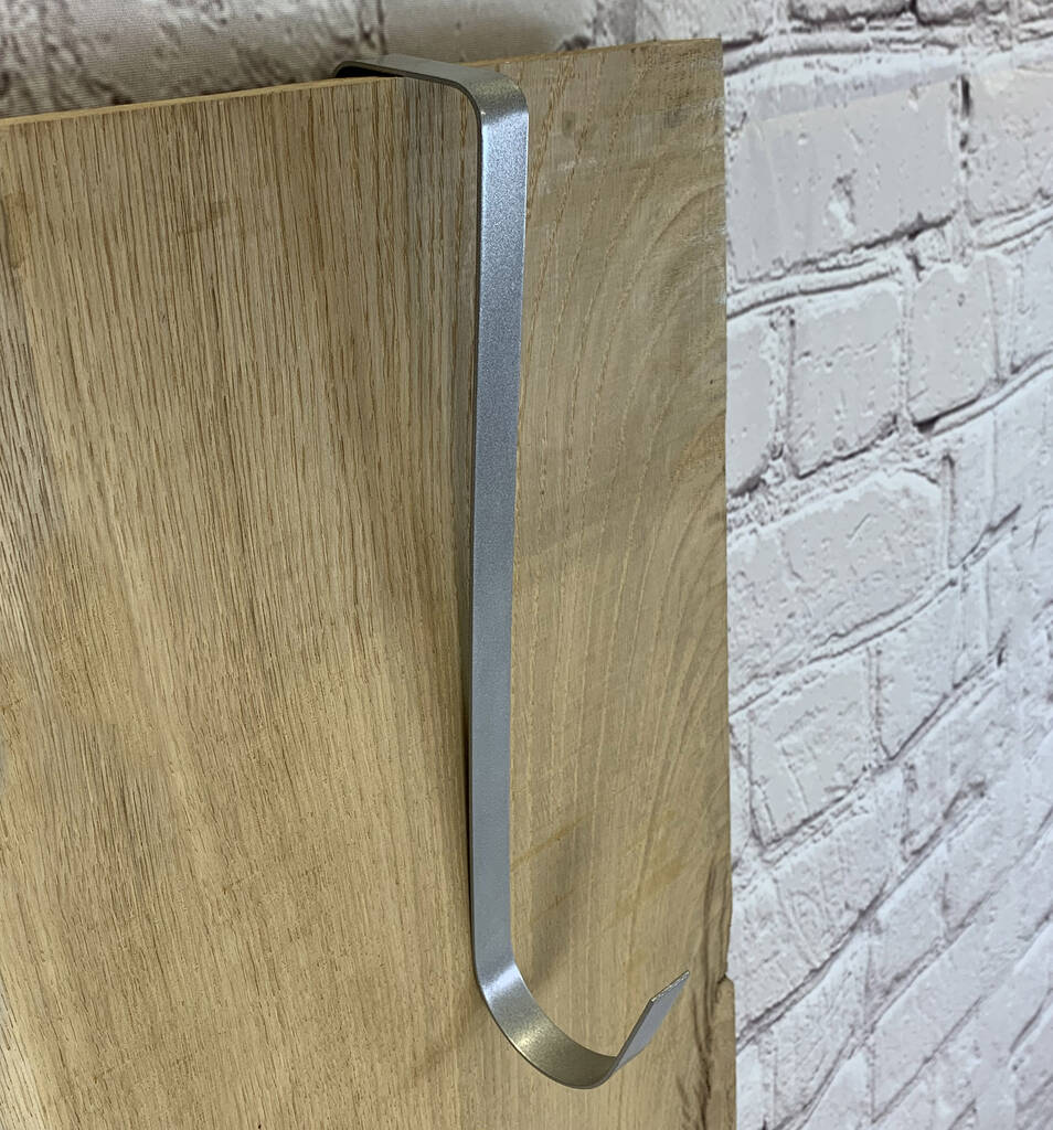 Set Of Two Traditional Silver Christmas Wreath Hangers By Garden