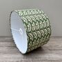 Woodcote Forest Green Botanical Drum Lampshades, thumbnail 7 of 8