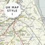 Personalised Vintage Map Drinks Tray, thumbnail 6 of 9