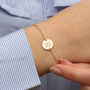 Personalised Silver Or Gold Plated Initial Bracelet, thumbnail 1 of 4