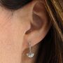 The Fan Charm Earrings Sterling Silver, thumbnail 2 of 5