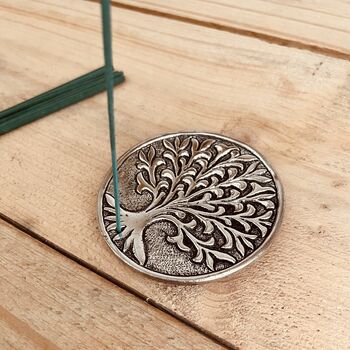 Tree Of Life Incense Holder Plate | Mindful Home Decor, 3 of 6