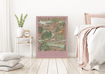 William Morris Owl And Willow Pink Art Print, 3 of 4