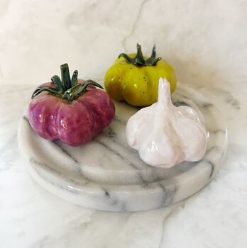 Home Decor Accessory Handmade Ceramic Garlic, 2 of 11