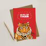 Go Get Em Tiger Congratulations Card, thumbnail 2 of 2