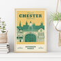Personalised Chester Marathon Print, Unframed, thumbnail 1 of 4