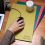 Personalised Home Office Premium Leather Mouse Pad, thumbnail 4 of 12