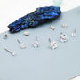 Sterling Silver Simple Cz Crystal Stud Earrings, thumbnail 5 of 11
